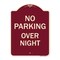 Signmission No Parking Overnight Parking Heavy-Gauge Aluminum Architectural Sign, 24" x 18", BU-1824-23680 A-DES-BU-1824-23680 - alternate 1